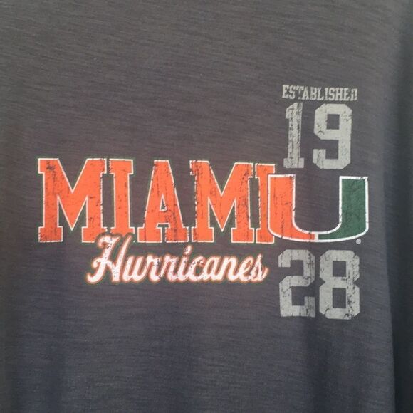 University Of Miami Long Sleeve Tee Sz L - Picture 3 of 7